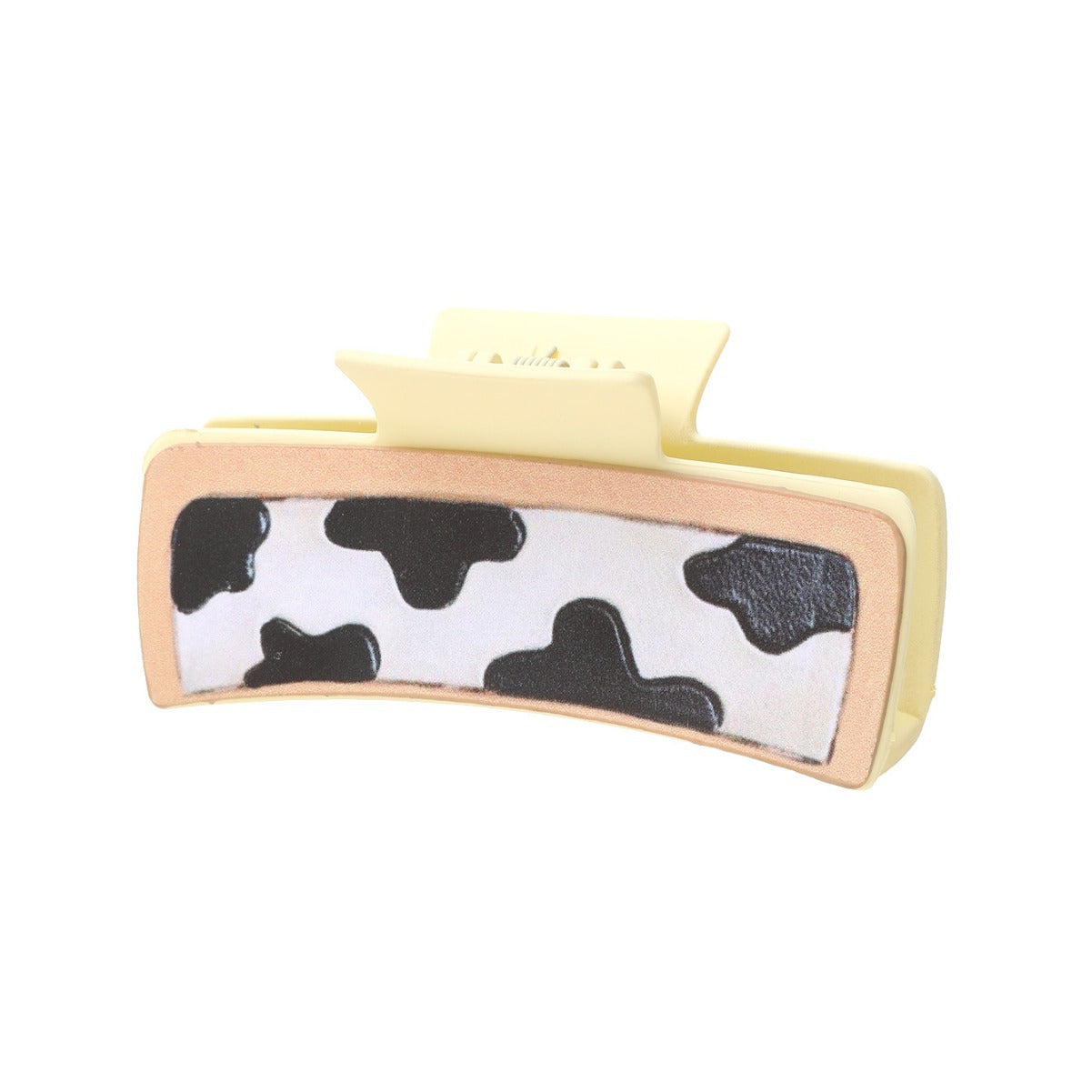 Wholesale Western Style Cow Pattern Horse Head Leather Hairpin Shark Clip Combination